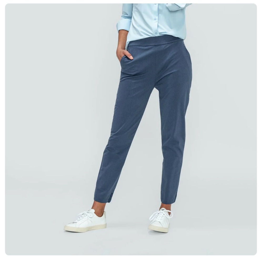 Ministry of Supply Kinetic Pull-on Pant Blue Slim Fit Pants